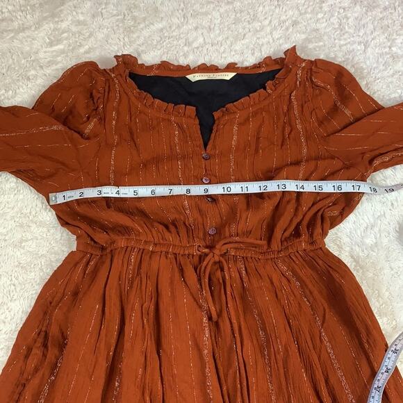 Wayward Fancies by Eshakti ruffled boho midi dress, med - Picture 6 of 9